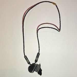 Unisex Continent of Africa pendant necklace